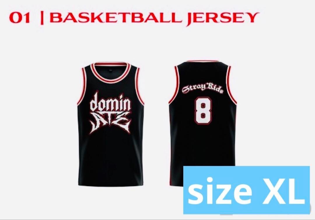 Stray Kids World Tour dominATE バスケユニフォーム STRAY KIDS: Dominate Tour 2025 Merch — Black Basketball