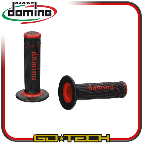 MANOPOLE DOMINO A190 MOTO CROSS ENDURO MOTARD Nero Rosso OFF ROAD X-TREME - Foto 6 di 6