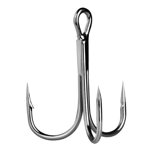 TREBLE HOOKS Size 2 4 6 8 Pike Fishing - EXTRA STRONG - Semi Barbed Barbless - Picture 3 of 6
