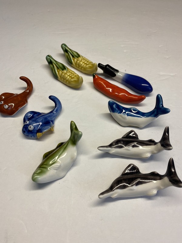 Ceramic Mini Sea Creatures And Vegetables