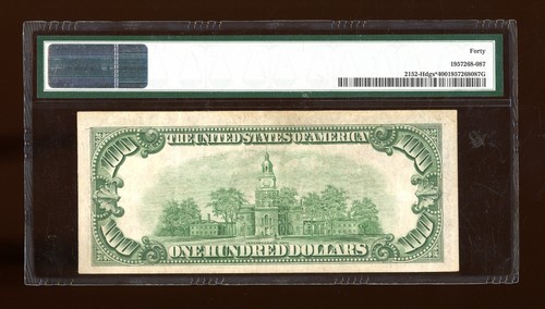 DBR 1934 $100 DGS FRN St. Louis STAR Fr. 2152-Hdgs* PMG XF-40 Serial H00017851* - Picture 2 of 2
