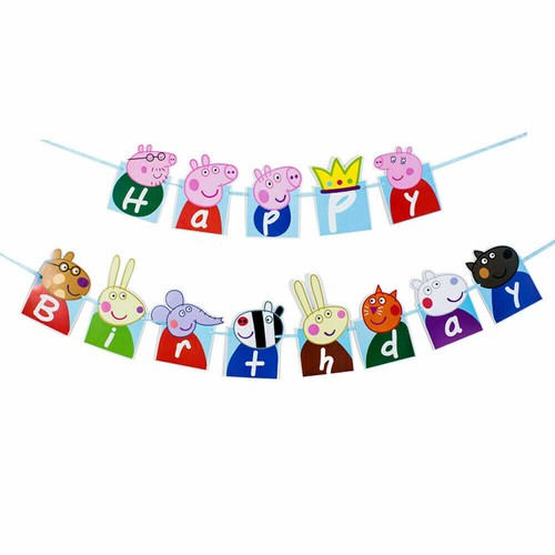 New Peppa Pig Birthday Party Supplies Balloon Bag Tableware Plate Napkin Decors. - Picture 14 of 25