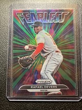 2022 Prizm Baseball Fearless #FL-12 Rafael Devers - Boston Red Sox Green Prizm