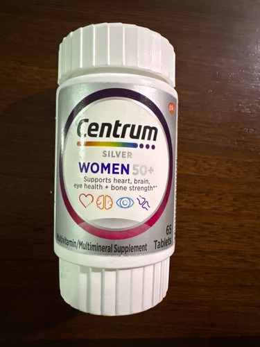 Centrum Silver Multi-Vitamin-Mineral Supplement Women 50 Plus 65ct 01/2025