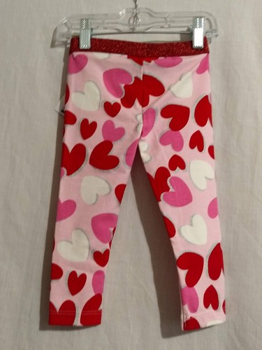 18 month Celebrate Valentine girl pink heart leggings - Picture 3 of 3