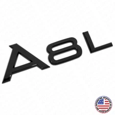 Audi A8 L A8L Gloss Black Rear Letter Nameplate Trunk Emblem Badge Sport Sline