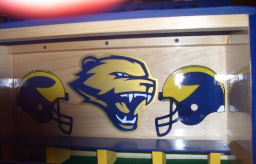 Michigan Wolverines bobble head display case felt floor shipped dis-assembled - Picture 8 of 12