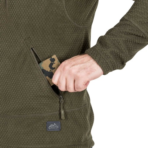 Helikon Tex Alpha Tactical Grid Fleece Jacket Outdoor Casual Jacket Black XL - Picture 5 of 11