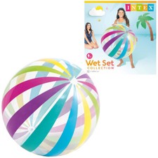 Intex 42" Jumbo Inflatable Colorful Stripes Giant Beach Ball Set of 2  59065