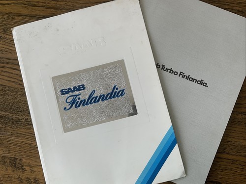 SAAB 900 TURBO FINLANDIA FINLAND VALMET LIMOUSINE RARE PRESTIGE BROCHURE