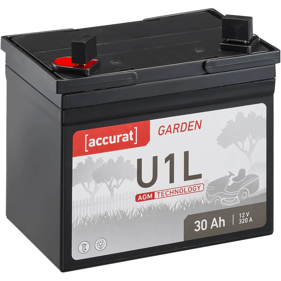 ACCURAT Rasaerba a batteria 12V 30AH U1L rasaerba trattorino rasaerba batteria AGM VRLA