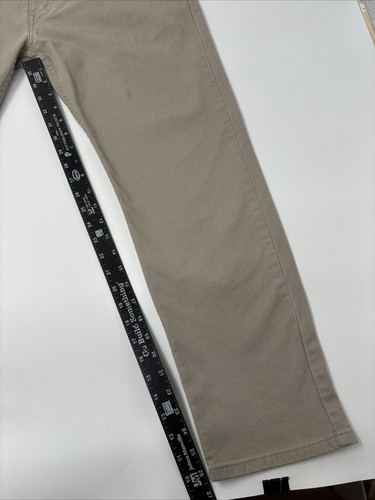 Levi Strauss 502 Khaki Denim Straight Leg Jeans Men's 38x30 Measured 30 5 Pocket - Picture 4 of 10