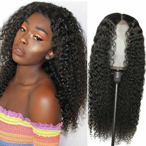 Curly Hair Wig For Women Long Girl Kinky Wavy Natural Black Brown Red Gold Wig - Picture 3 of 8