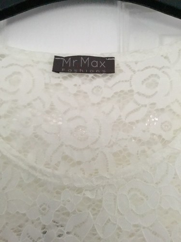 Mr Max Fashions - Round Neck Crinkle See through Long Sleeve Top - Size Medium - Picture 2 of 7