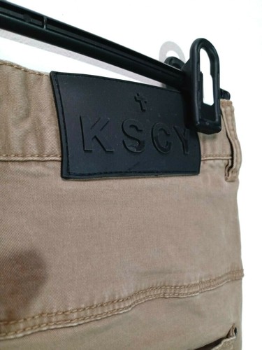 KSCY Melbourne Kiss Chacey Styled Khaki Jeans Pants Elastic Ankle Size 30 - Picture 7 of 12