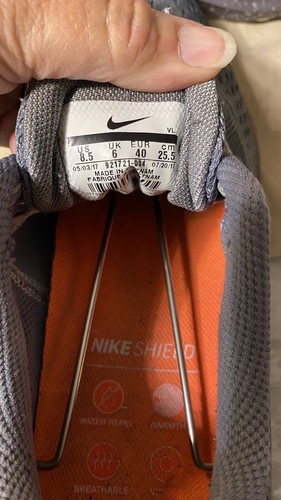 Nike Shield Zoom Winfio 4 Women's Running Shoes - Gray/orange - Size 8.5 - Picture 5 of 9