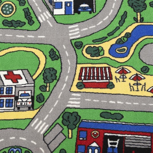 Spielteppich CITY Kinderteppich Straßenteppich Auto Wohn-Teppich versch. Größen - Bild 8 von 49