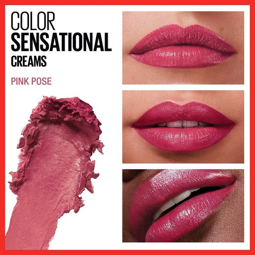 Lápiz labial Maybelline NUEVA YORK Color Sensational, 200 Rose Embrace - 295 BRONCEADO - Imagen 13 de 21