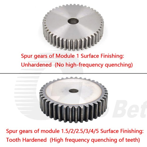Spur Gear Steel C45 Mod 1 1.5 2 2.5 3 4 5 Flat 12 Tooth - 160 Tooth Motor Pinion - Picture 2 of 273