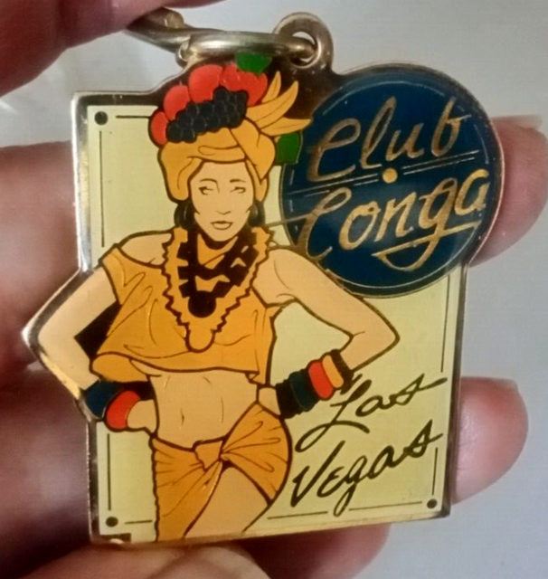Club Conga Las Vegas Tropical Sexy Dancer Souvenir Keyring Key Chain Club Conga Las Vegas Tropical Sexy Dancer Souvenir Keyring Key Chain