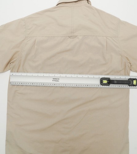 Craghoppers Shirt Mens Medium Solar Dry Kiwi Short Sleeve Sand Fast Drying - Picture 3 of 9