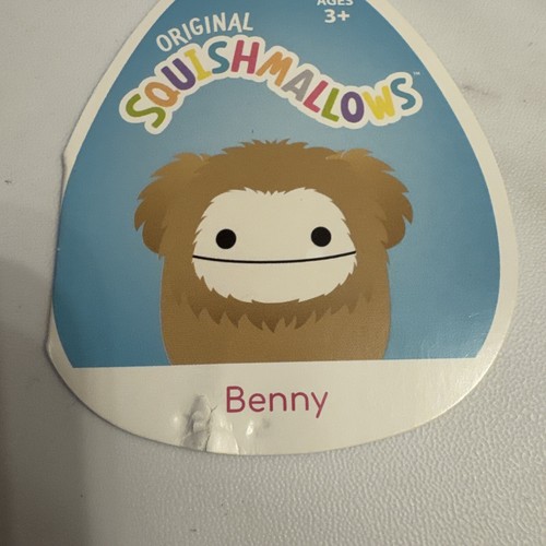 Neu mit Etikett Squishmallows 8 Zoll BENNY Bigfoot 2021 braun Yeti Sasquatch weiches Plüschtier - Bild 3 von 8