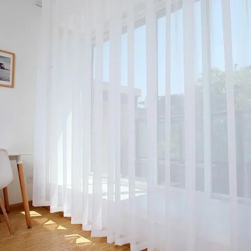 Blackout Curtains Living Room Bedroom Japanese Style Simple Style Literary Lace - Picture 21 of 25