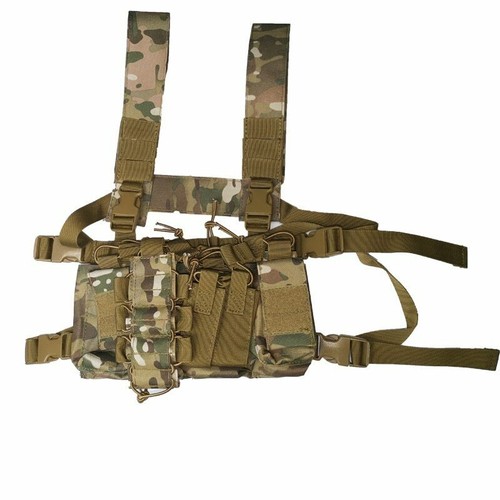 Sirius Survival Tactical Chest Rig with 4 Molle Pouches - Tactical Chest Harness - Picture 21 of 24