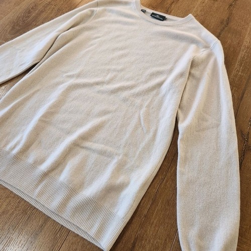 Rodd & Gunn Cashmere Wool Cream Queenstown Sweater Med Normcore Preppy Classic - Picture 4 of 11