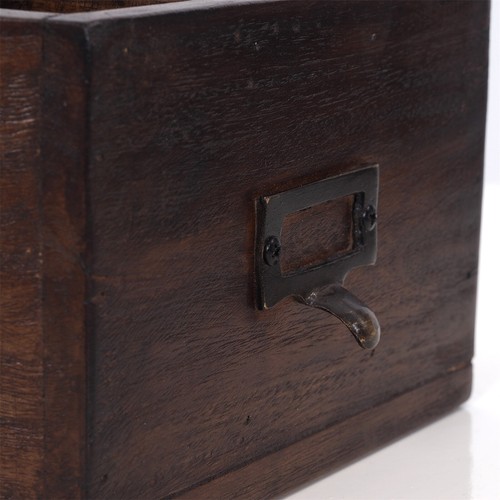 RETRO STIFTEBOX "BOX 18" | 12x19x10cm (HxBxT), Recyclingholz | Stiftehalter - Bild 6 von 6