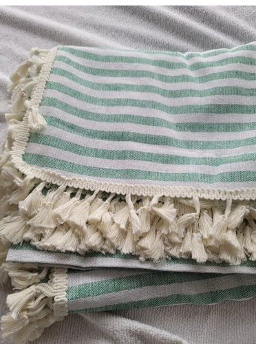 Rectangul Stripe Tassels Tablecloth for Dining Room Kitchen Cover Home 140x180cm - Picture 8 of 9