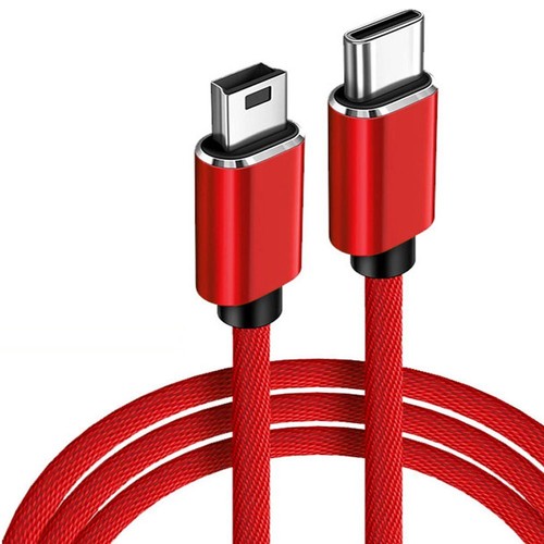 USB-C to Mini 5-Pin Data Sync Quick Charging USB Type C To Mini USB Cable - Photo 14 sur 14