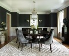 Plain Black Dining Room Wallpaper - 20002  - Illusion Modern Smooth Feature Wall