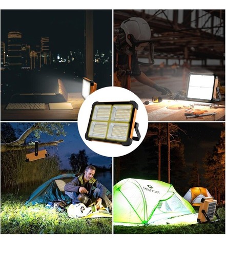 16500mah Portable LED Work Solar Light Portable Emergency Floodlight Battery - Picture 7 of 7