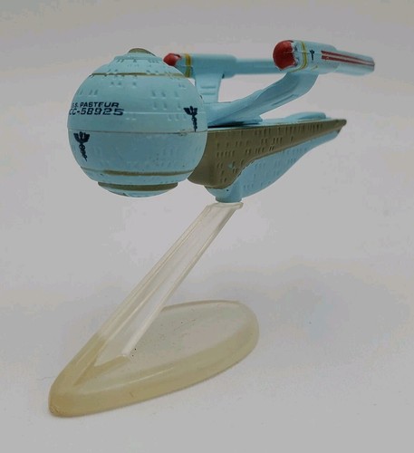 Vintage STAR TREK MICRO MACHINES USS PASTEUR NCC-58925 Galoob With Stand 1990s