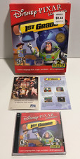 Disney Pixar Learning: 1st Grade (PC, 2-Disc CD-ROM Set, 2004) W/ Box