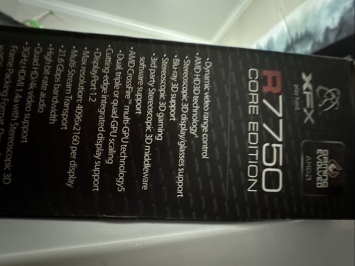 XFX AMD Radeon R7750 Ghost Ed 1GB Video Graphics Card GPU DP HDMI FX-775A-ZN - Picture 5 of 9