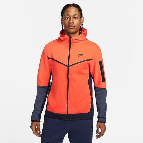 Nike Tech Windrunner Full Zip Hoodie Team Orange Size Medium CU4489 869 | eBay