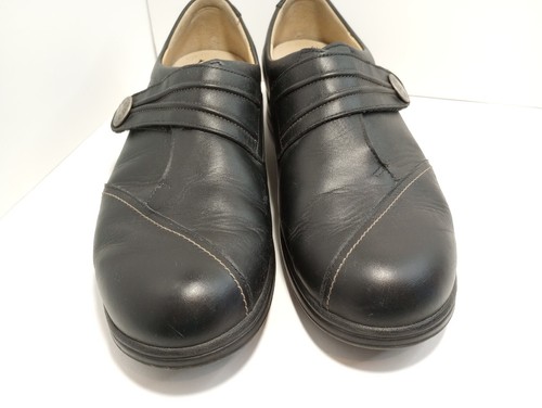 Giesswein Ultra Comfort Schwarz Leder Schuhe Klett Herren Gr. 42 EU 8 1/2 US - Bild 7 von 7
