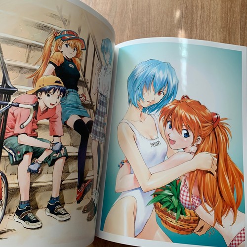 Evangelion Illustration Art work Book CARMINE Asuka Langley Sadamoto Japan Eva - Picture 1 of 13