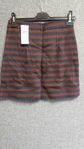 Miss Selfridge A Line MIni Skirt Blue/Wine UK 6 RRP £30 LN017 BB 03 - Picture 2 of 3