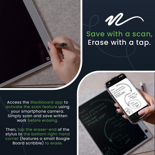 Blackboard 2.0 Smart Scan wiederverwendbares Notebook – umweltfreundliches LCD-Schreibtablett - Bild 8 von 8