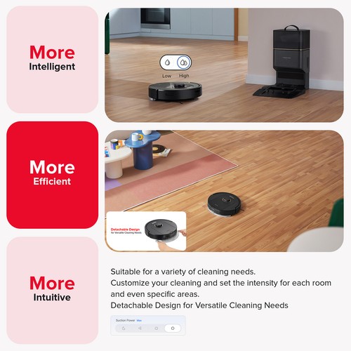 Roborock Q5 Pro+ Self-Empty Robot Vacuum and Mop, 5500Pa - Certified Refurbished - Picture 11 of 15