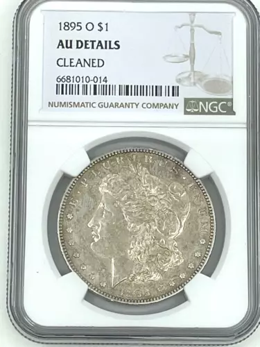 1895-O NGC Morgan Silver Dollar AU Details Cleaned