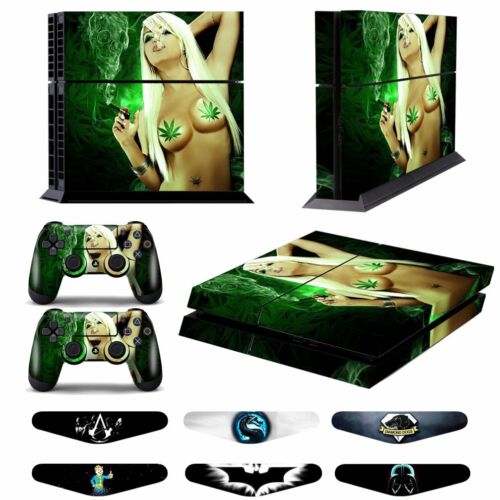 Skin Sticker Decal for Sony PS4 Playstation 4 Console + 2 Controllers Cover New - Picture 11 of 77