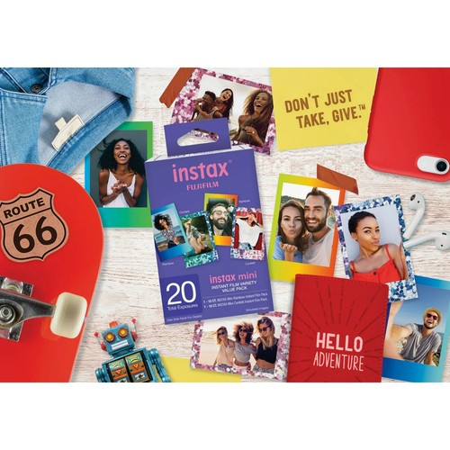 Fujifilm Instax Mini Instant Film Value Pack (Rainbow and Confetti),20 exposures - Picture 2 of 5