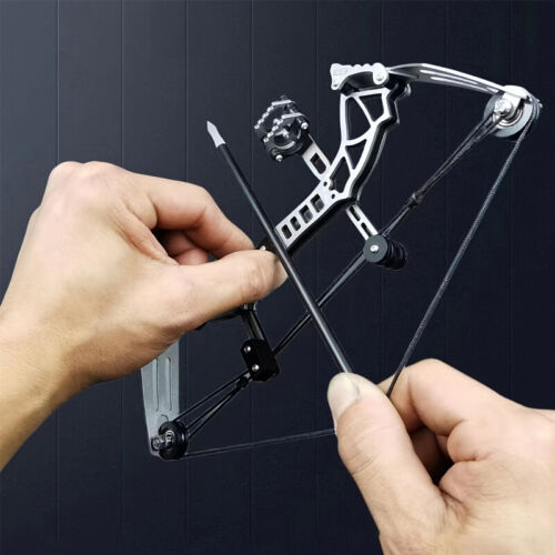 12-Arrow 9.5inch Stainless Steel Mini Compound Bow Kit - Picture 4 of 7