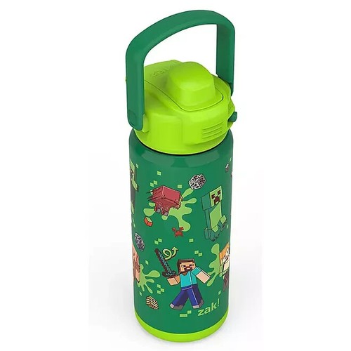 Zak Designs 20oz, Botella de Paja de Doble Pared de Acero Inoxidable para Niños, Paquete de 2 - Imagen 22 de 38