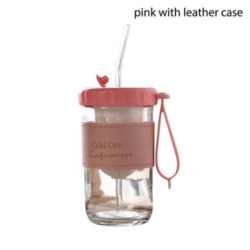 1Pcs Milk Juice Bubble Tea Glass Cup BPA Free Straw Cup For Water Coffee Drinks - Picture 18 of 18