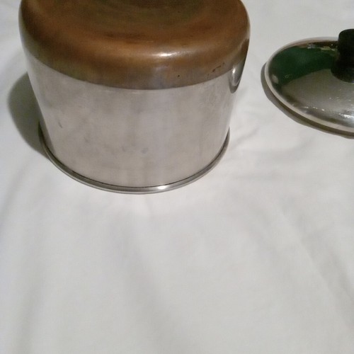 Revere Ware 1801 VTG 2 Qt Copper Bottom 87 Stainless Sauce Pan & Lid Rome NY USA - Picture 7 of 12
